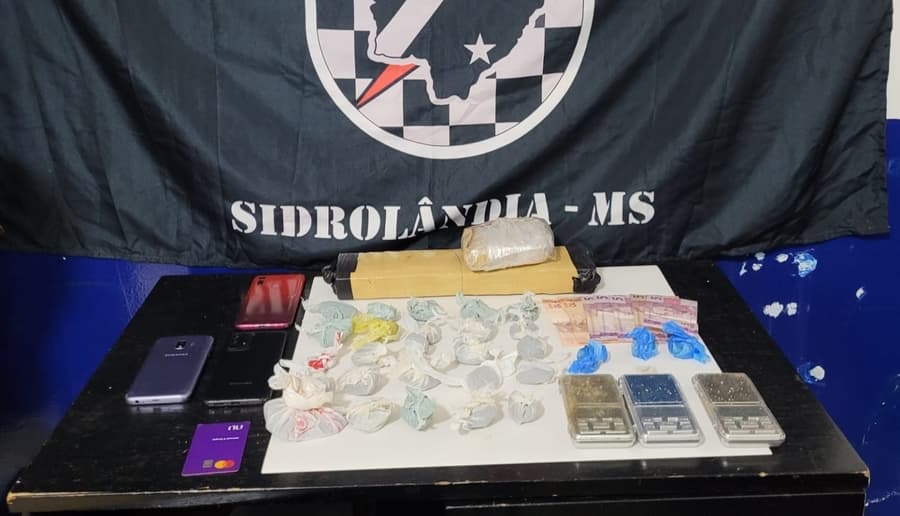 Após receber denúncia anônima, PM fecha “boca de fumo” em Sidrolândia