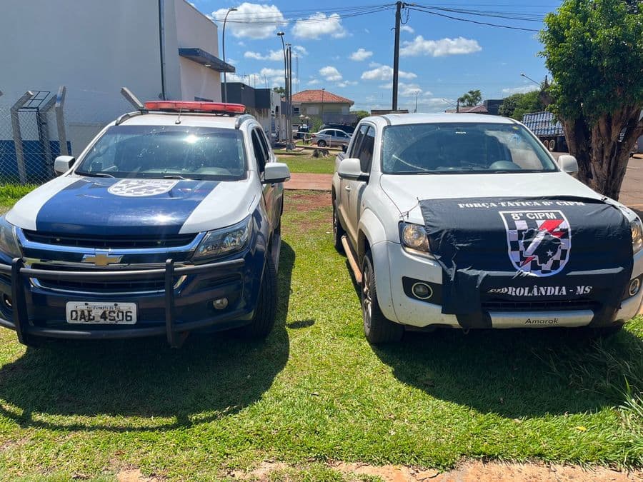 Força Tática recupera caminhonete roubada e prende envolvidos em Sidrolândia