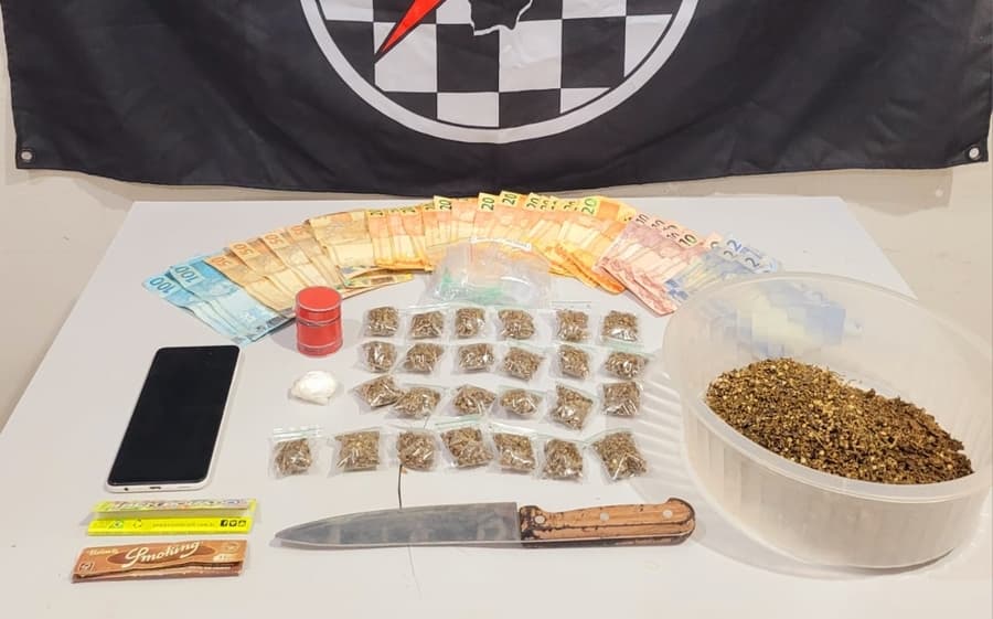 Força Tática de Maracaju fecha “boca de fumo” e prende dois traficantes no Residencial Nenê Fernandes