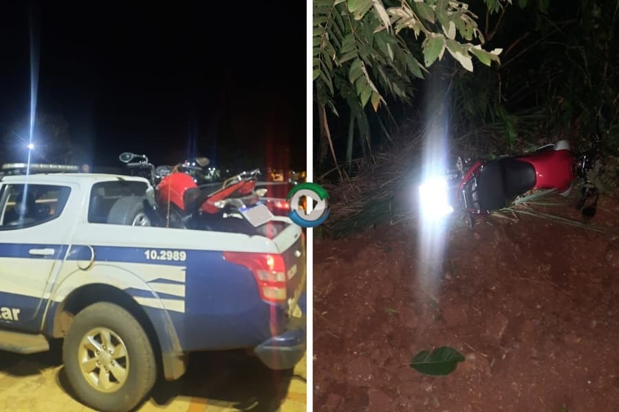 Em Sidrolândia, Polícia Militar apreende moto após flagrar grupo realizando manobras perigosas