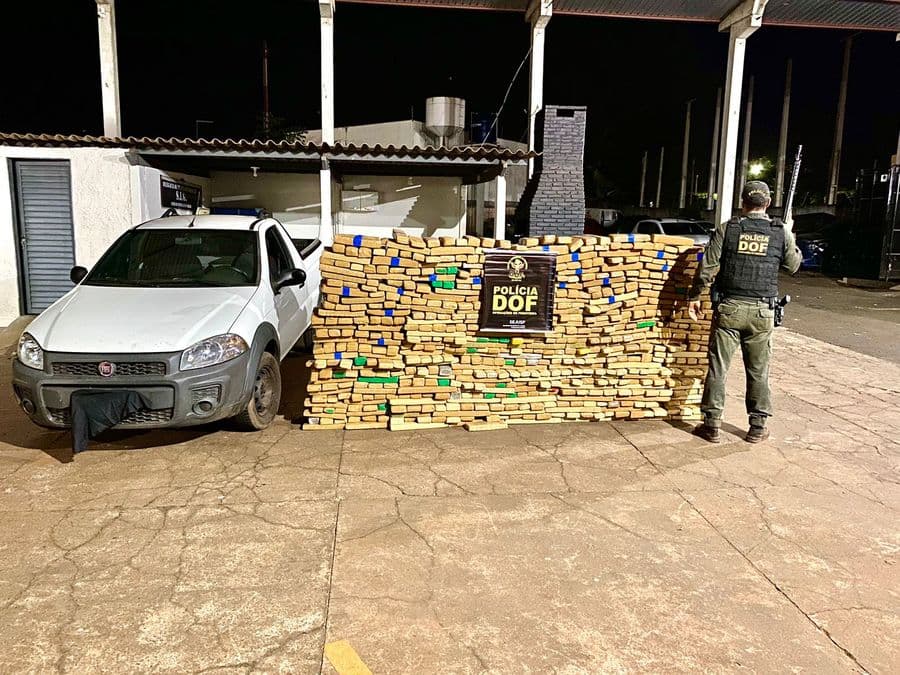 Veículo carregado com quase 800 Kg de maconha é apreendido pelo DOF em Maracaju