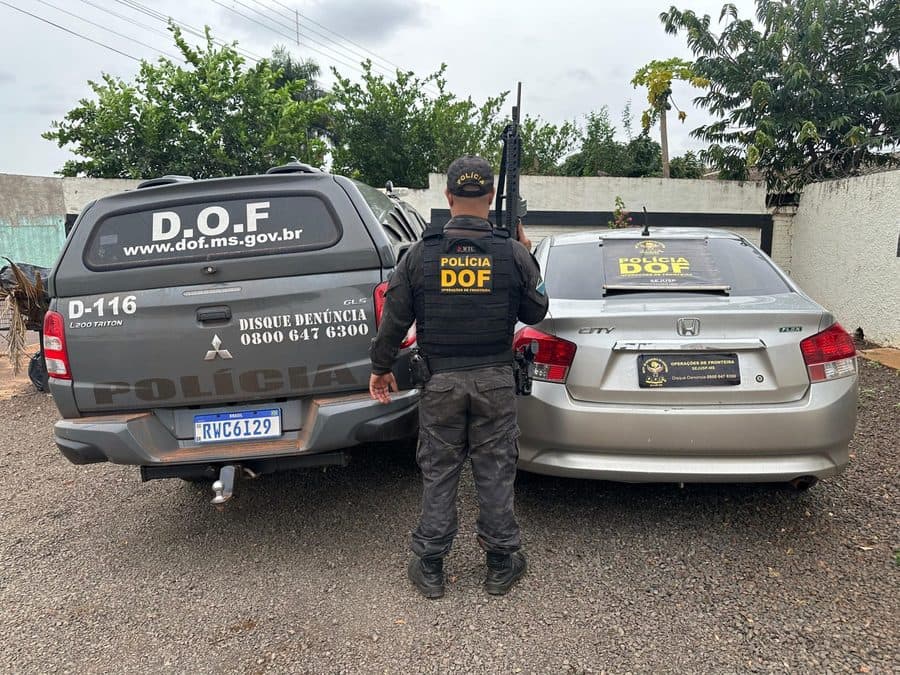 Foragido da Justiça que seguia com veículo furtado é preso pelo DOF em Maracaju