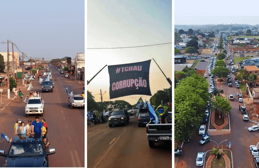 Parou Sidrolândia: Carreata de Rodrigo Basso movimenta cidade com mais de 2 mil veículos