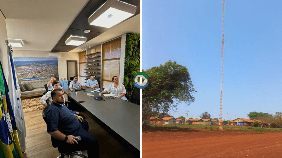 Esforço de Robert surte efeito e torre com sinal de telefonia é instalada em Vista Alegre