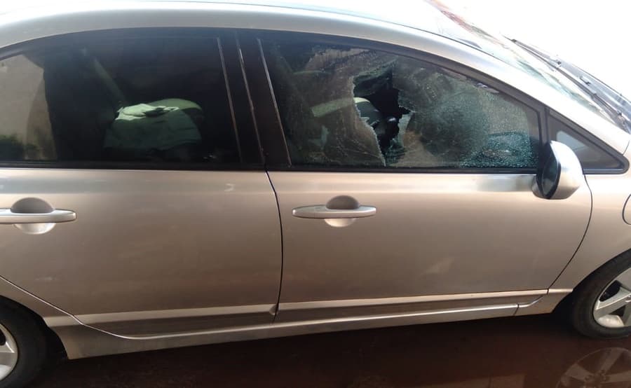 Em Sidrolândia, ladrão é preso pela Força Tática após quebrar vidro de carro com pedra para tentar furtar