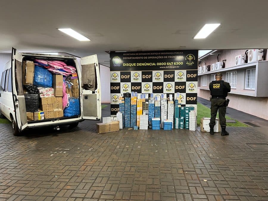Produtos ilegais avaliados em mais de R$ 2 milhões de reais são apreendidos pelo DOF em Maracaju