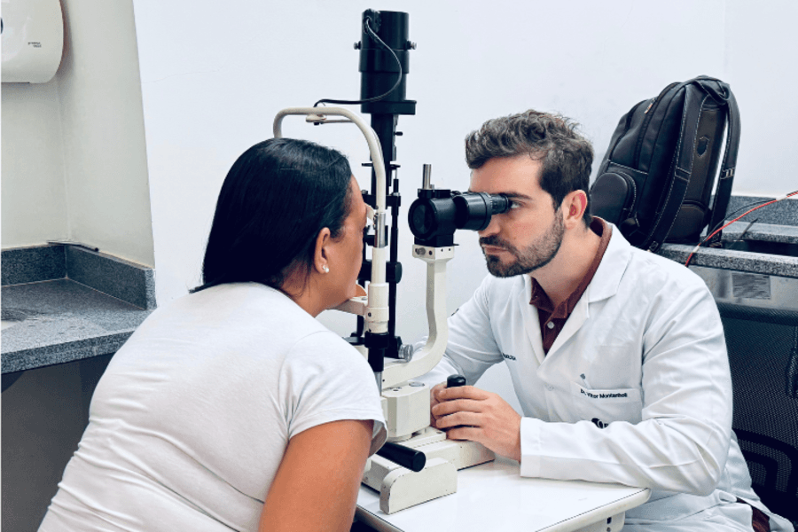 Hospital Elmíria Silvério Barbosa realiza consultas oftalmológicas através do Programa MS Mais Saúde, Menos Fila
