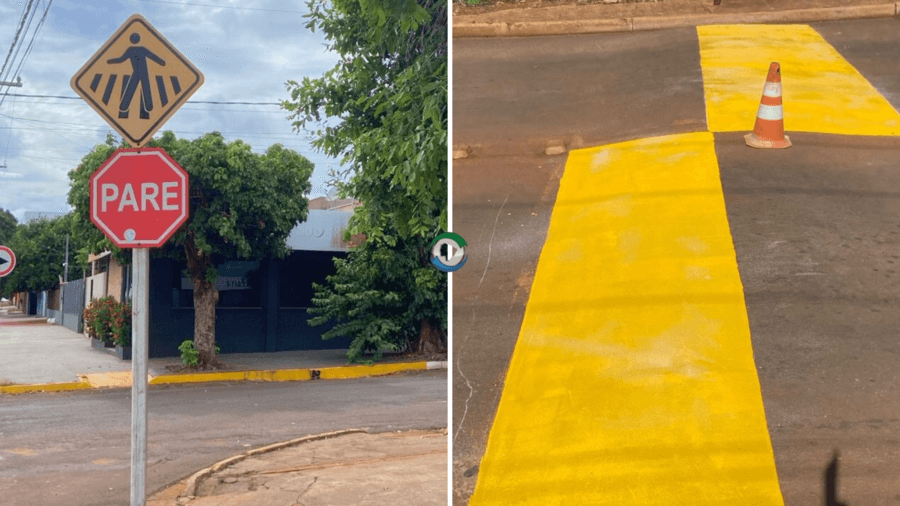 Prefeitura de Maracaju investe na revitalização de sinalizações de trânsito