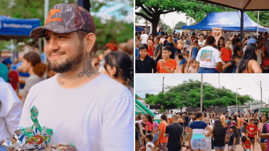 Sucesso: ação social do barbeiro Will Ximenes e amigos reuniu grande público e fez alegria das crianças