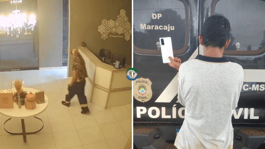 Polícia Civil de Maracaju age rápido, prende ladrão e receptadora em flagrante e recupera celular furtado