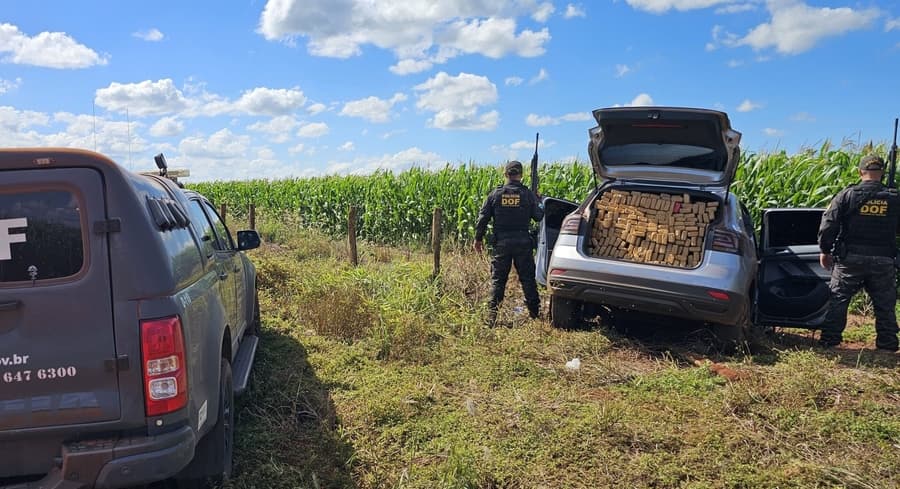 Em Maracaju, DOF recupera veículo furtado em Pernambuco com mais de uma tonelada de drogas