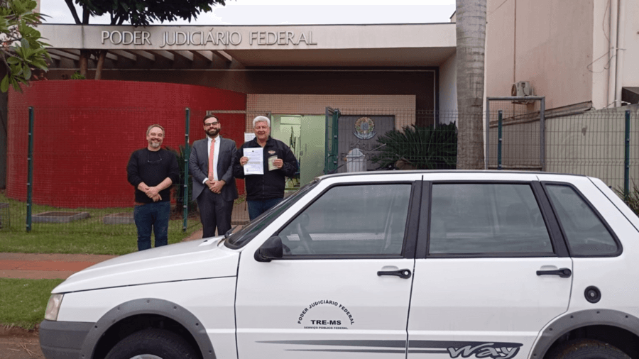 Hospital Dona Elmíria recebe doação de veículo do TRE-MS de Sidrolândia