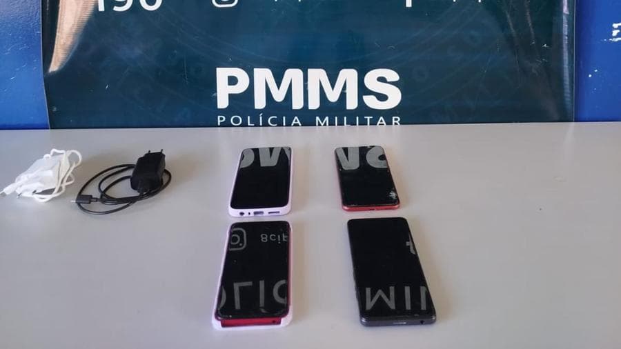 PM prende ladrões que furtaram mercadorias e celulares em comércios de Sidrolândia