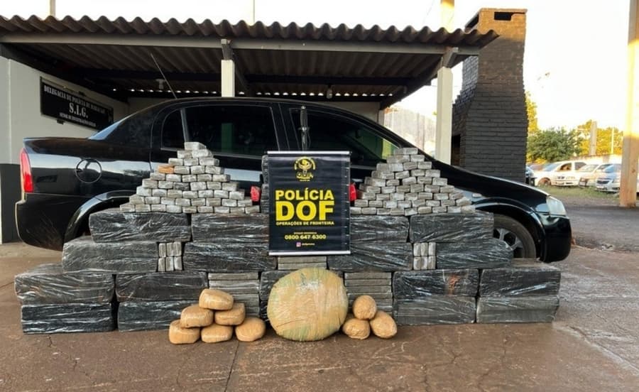 Traficante de 26 anos é preso com carga de drogas avaliada em R$ 1,1 milhão