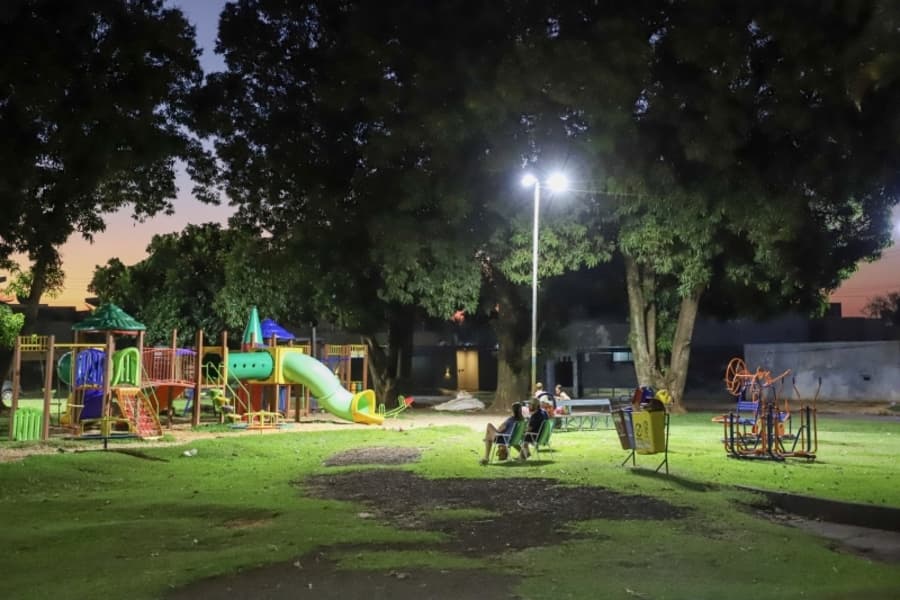 Prefeitura de Maracaju moderniza iluminação pública e reforça segurança em espaços de convivência