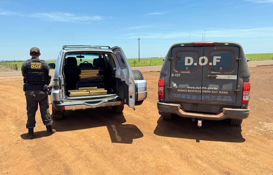 Policiais do DOF prendem homem de 28 anos com carga de 71 Kg de maconha em Maracaju