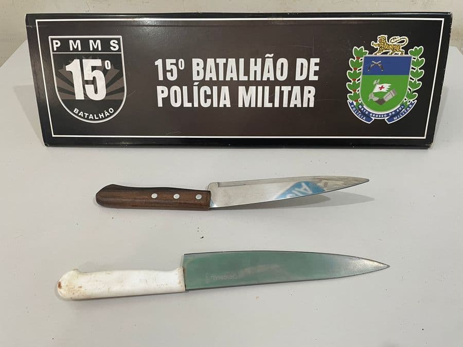 Em Maracaju, homem de 43 anos é preso após desferir várias facadas contra desafeto em briga