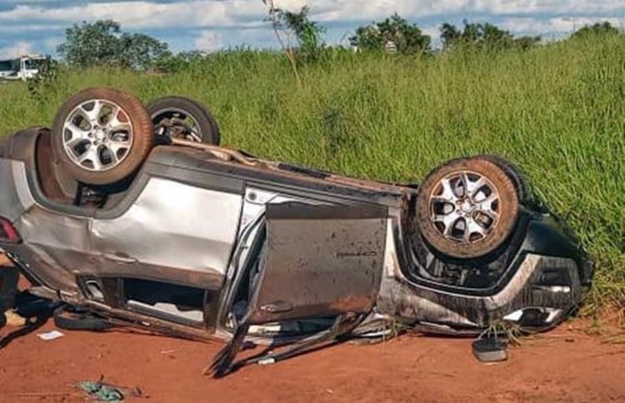 Vítima de acidente na BR-060 teve traumatismo craniano e foi transferida para Capital