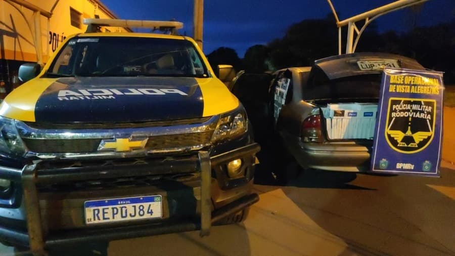 Polícia Militar Rodoviária apreende carga de contrabando na MS-164