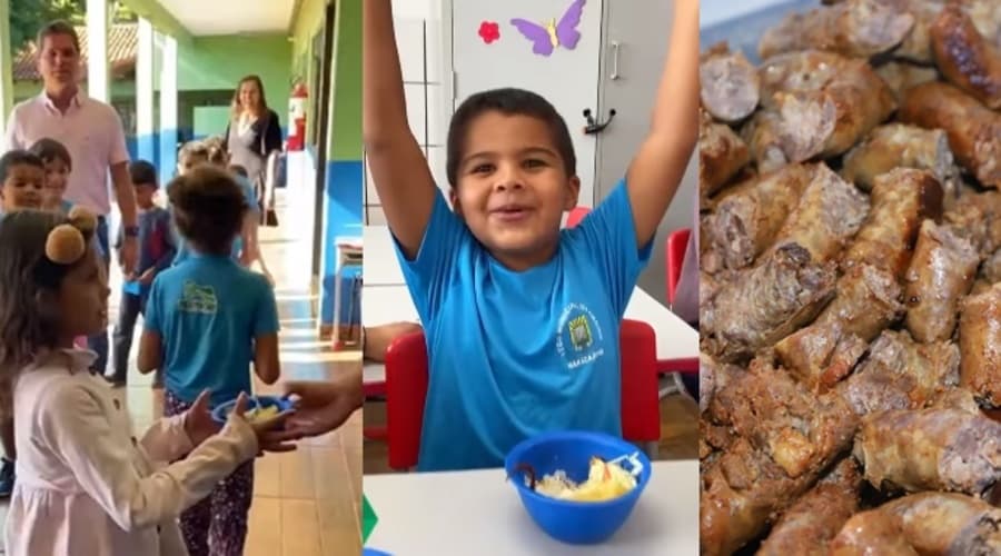 Crianças da rede municipal de ensino aprovam merenda com Linguiça de Maracaju