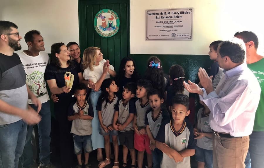 Em Sidrolândia, Prefeitura entrega reforma e melhorias na escola do Geraldo Garcia