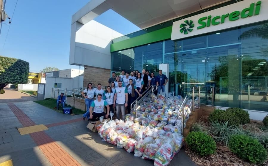 Através do Dia C, Sicredi arrecada alimentos para mais de 580 famílias de MS