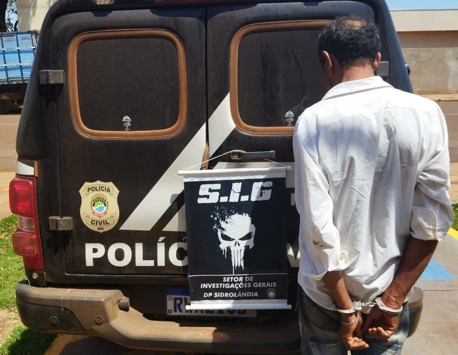 Em Sidrolândia, Polícia Civil prende homem acusado de estupro de vulnerável