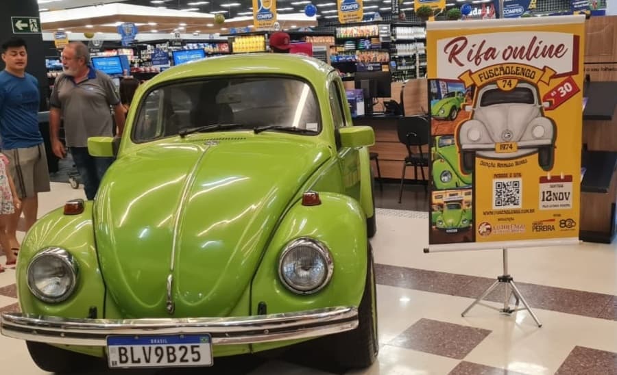 Em sorteio na Capital, morador de Maracaju ganha Fuscão 1974 do Cotolengo
