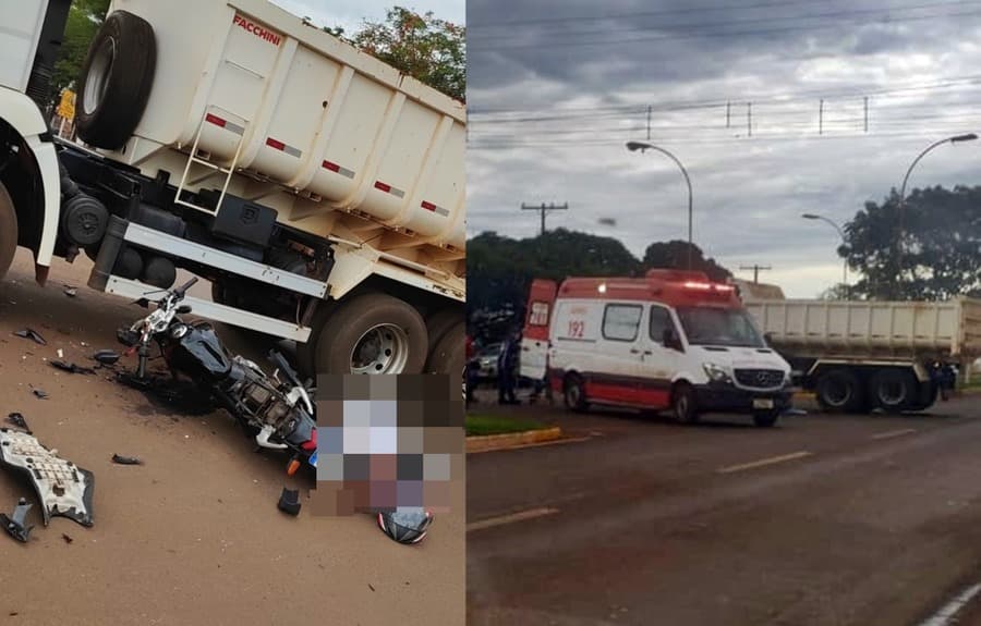 Mulher de 28 anos morre em colisão contra caminhão no centro de Sidrolândia