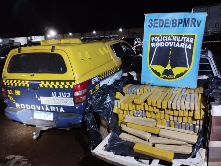 Após perseguição na BR-060, Polícia apreende carga de droga avaliada em R$ 1,5 milhão