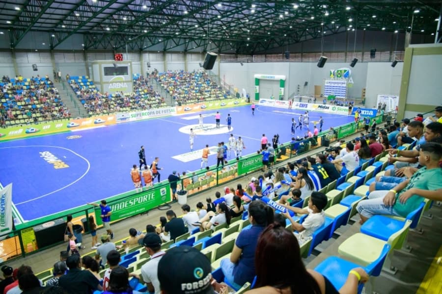Com grandes jogos, a Supercopa de Futsal levou bom público a Arena Maracaju