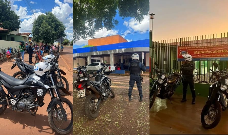 Em Maracaju, PM intensifica rondas em escolas para garantir a segurança dos alunos