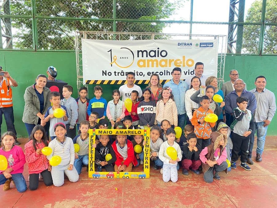 Escola Municipal recebe atividades educativas de trânsito pelo Maio Amarelo