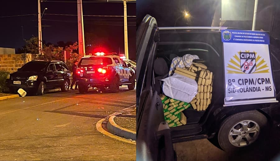 Polícia Militar apreende mais de 700kg de maconha após denúncia anônima em Sidrolândia
