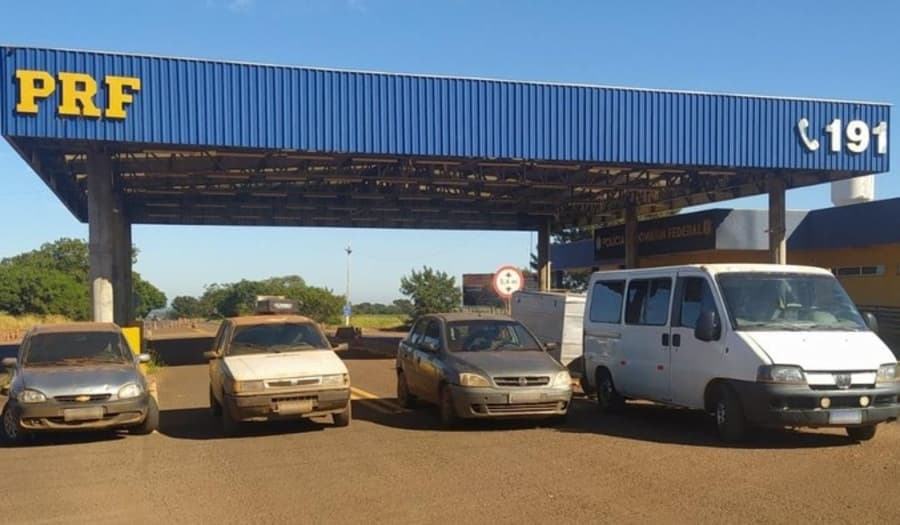 PRF apreende comboio com mercadorias contrabandeadas em Sidrolândia