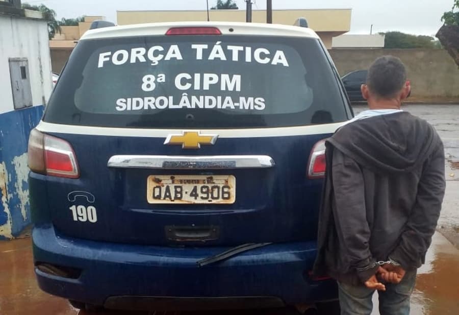 Força Tática de Sidrolândia prende homem evadido do sistema prisional