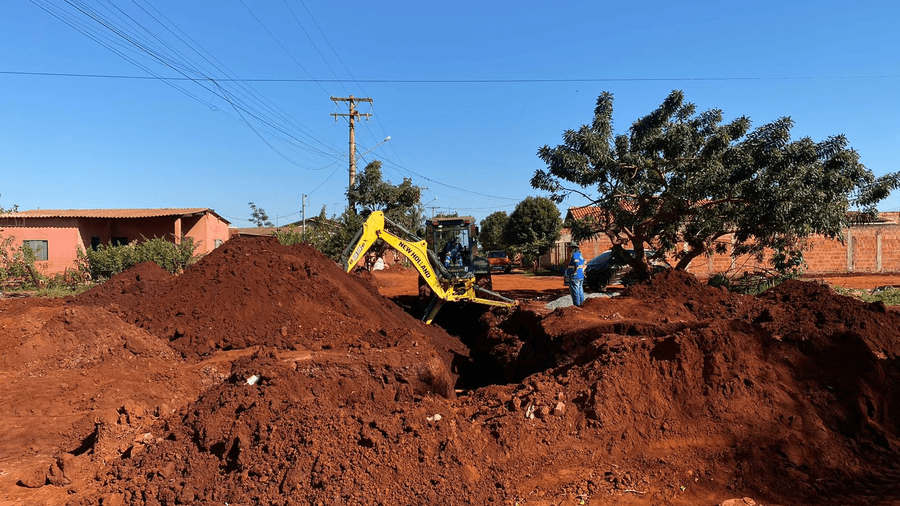 No Ipacaray, drenagem está sendo finalizada para início da terraplanagem