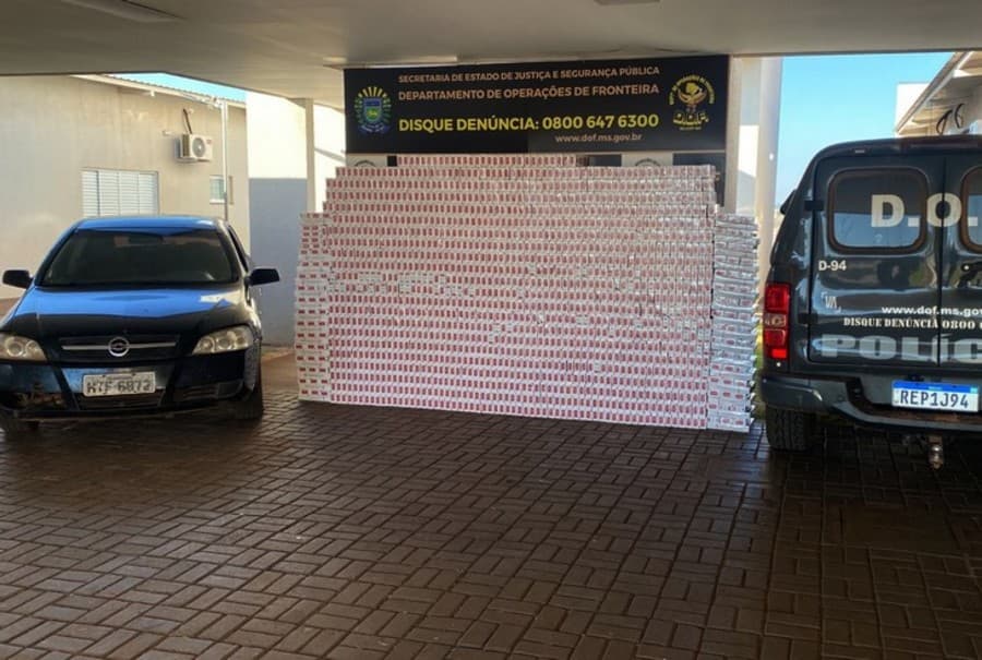 DOF apreende veículo com carga de cigarro avaliada em mais de R$ 100 mil