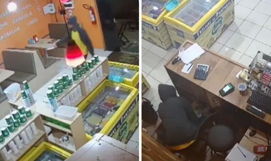 Armado com faca, ladrão invade sorveteria, ameaça funcionária e rouba dinheiro