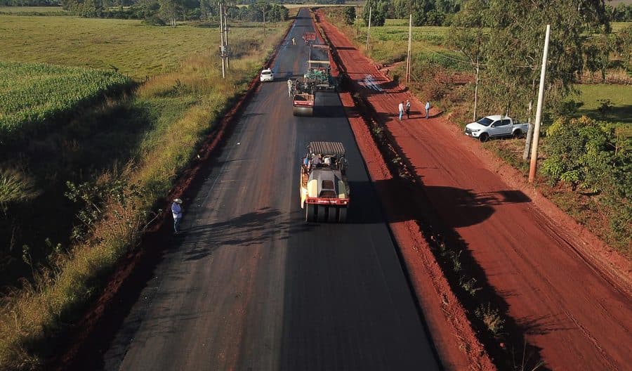 Obra na MS-258 entre Capão Seco e Anhanduí avança e vai gerar mais desenvolvimento
