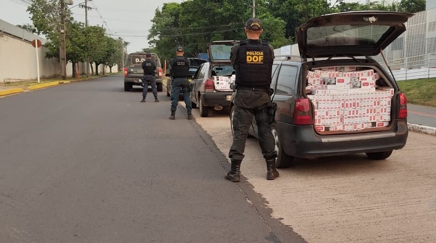 DOF apreende mais de 1.700 pacotes de cigarros contrabandeados em Sidrolândia