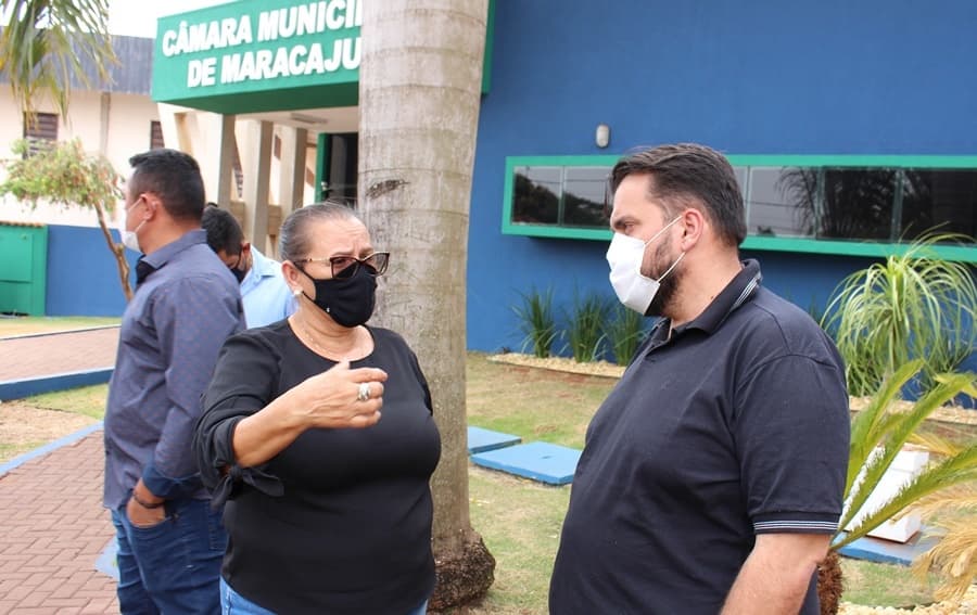 Presidentes do Legislativo de Sidrolândia e Maracaju se reúnem e deliberam projetos