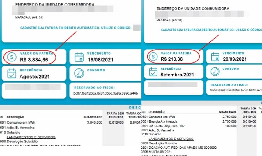 Ao instalar painéis solares, morador economiza mais de R$ 3,6 mil de energia ao mês