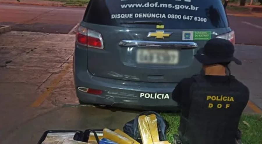 Homem de 36 anos é preso em Maracaju com 37,8 kg de maconha
