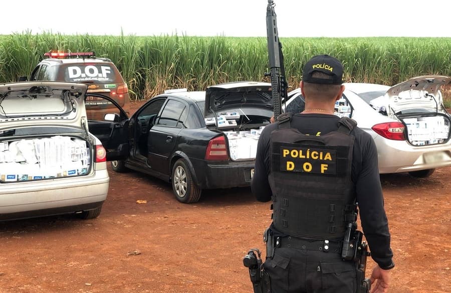 DOF apreende cerca de 4,7 milhões de reais em produtos contrabandeados na MS-162