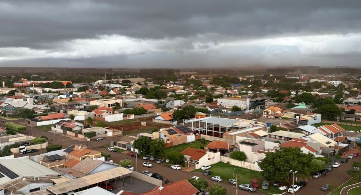 Sidrolândia e Maracaju estão entre as cidades de MS em alerta de tempestade emitido pelo Inmet