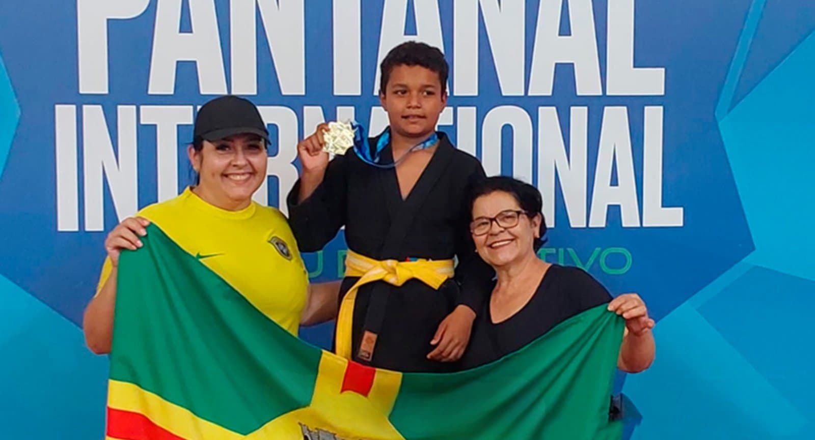 Jovem de Sidrolândia é campeão estadual de jiu-jitsu Sub-9 e se prepara para o Open MS