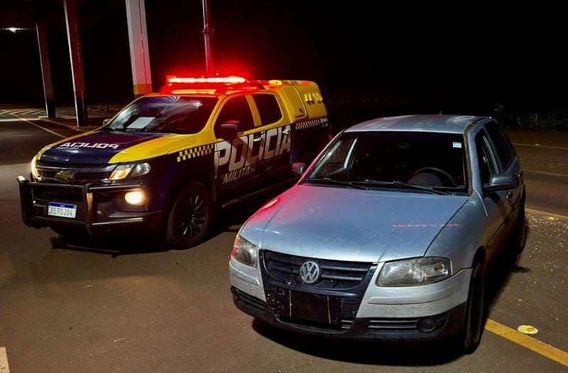 Polícia Militar Rodoviária recupera veículo furtado durante abordagem na MS-162, em Maracaju