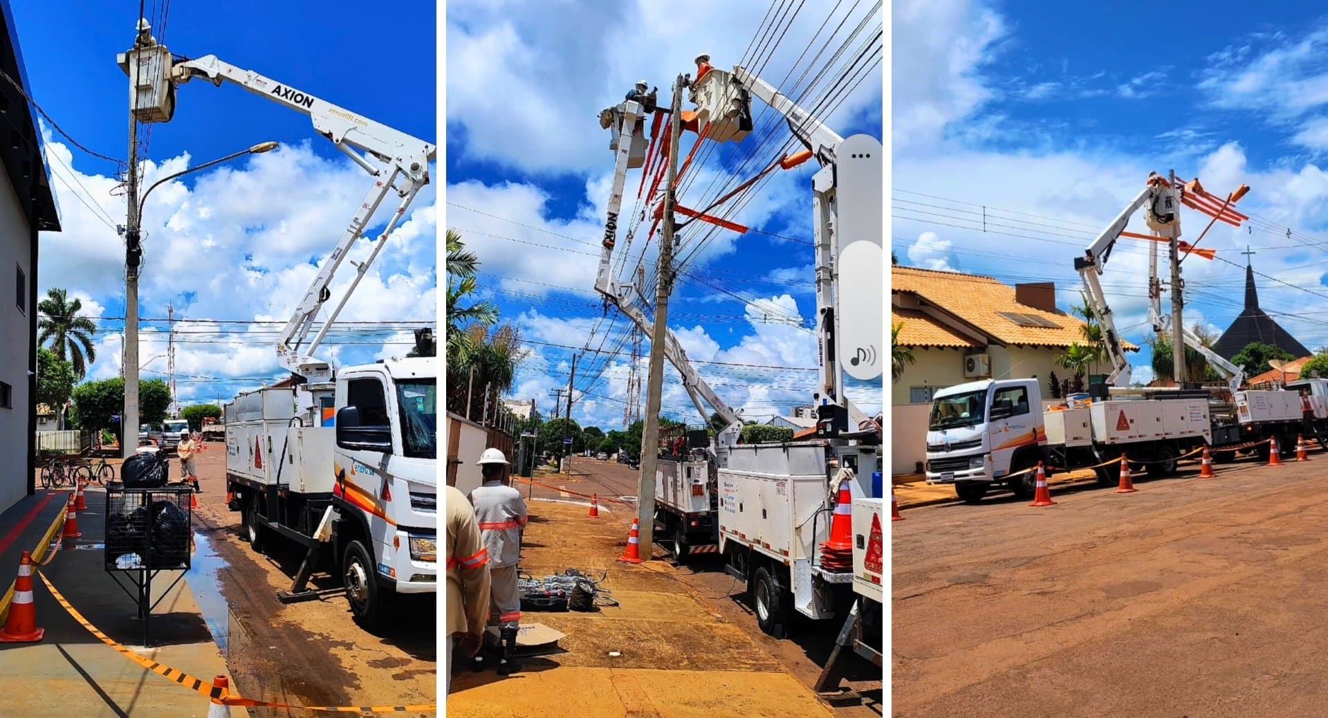 Energisa realiza substituição de cabos de média tensão em Sidrolândia