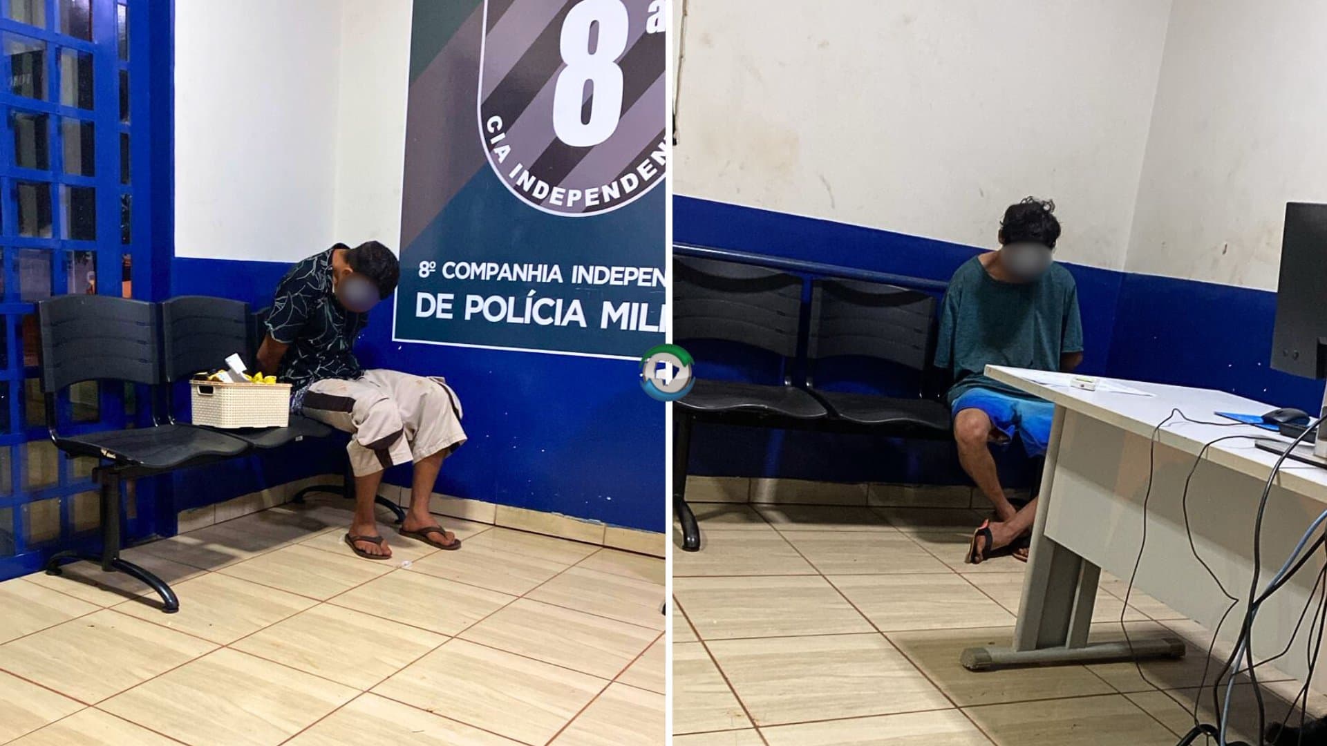 PM age rápido e prende jovens em flagrante furtando a cozinha piloto em Sidrolândia